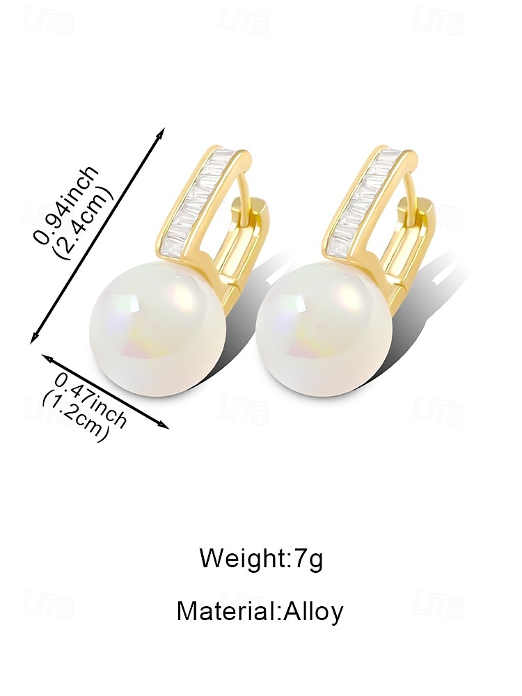 dames oorbellen van imitatieparels van legering - elegant ontwerp in meerdere kleuren, perfect voor bruiloften en dagelijks gebruik 2026 - $11.99 –P10