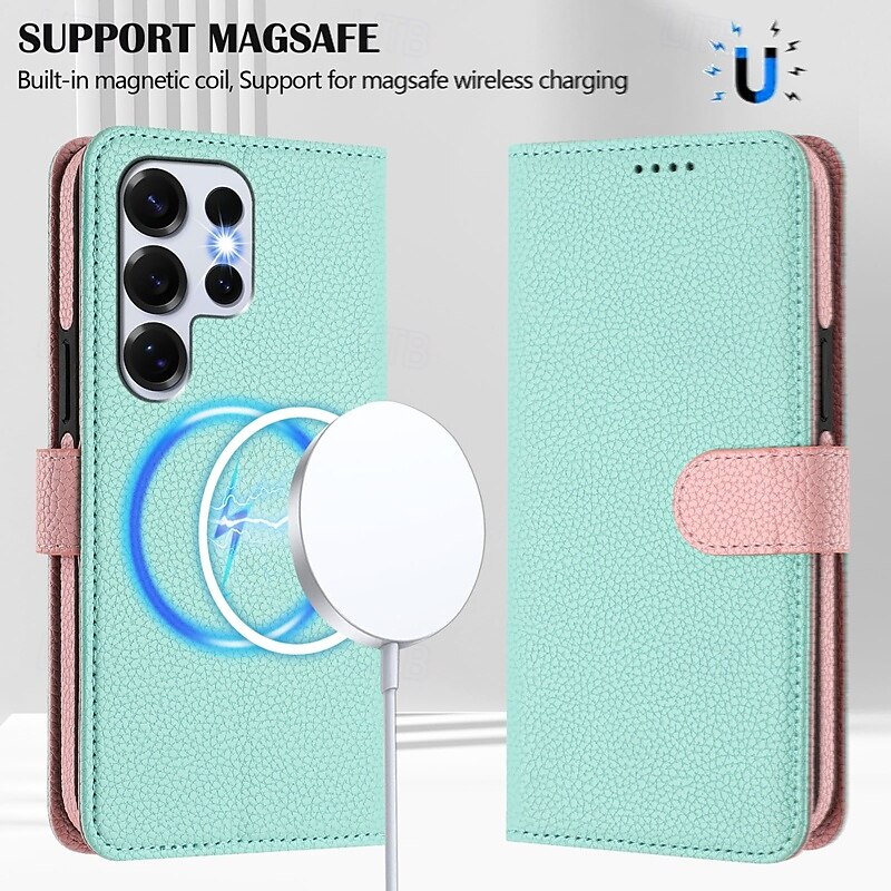 2026年 電話 ケース 用途 サムスンのギャラクシー S26 ウルトラプラス S25 Ultra Plus S24 Ultra Plus S23 Ultra Plus S24 FE S22 プラス ウルトラ S23 FE ウォレットカードケース スタンド付き ワイヤレス充電をサポート リストストラップ付き レトロ風 PUレザー  コレクション – $20.99 –P8