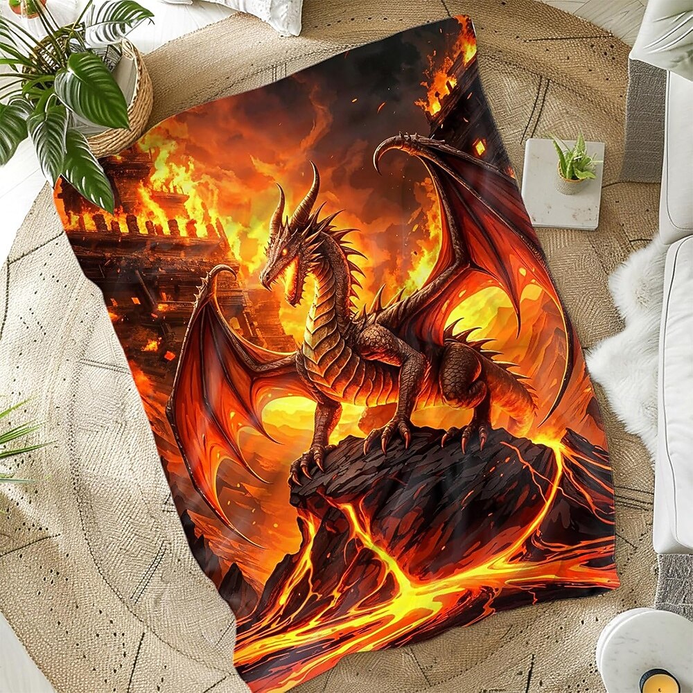 Blanket Fleece Throw Blanket for Couch Dragon Gift Classic 3D Fantasy Sofa Bed Decorative Warm Blanket Home Decor 2026 - $24.99 –P5
