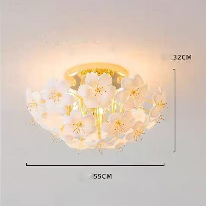 4 luci 6 luci 45 cm Design a isola Luci da Soffitto Metallo Vetro Galvanizzato Contemporaneo 110-120V 220-240V del 2026 a $606.95 –P8