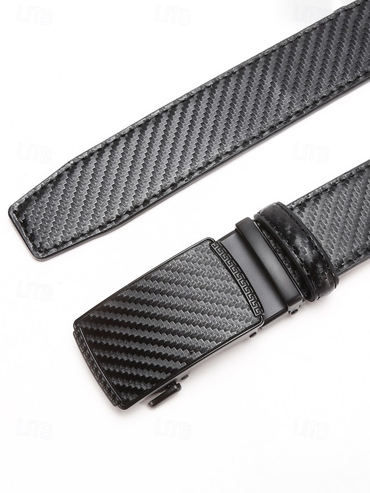 Мужской ремень из искусственной кожи с рисунком под карбон, регулируемый, в нескольких цветовых вариантах, идеально подходит для свадеб и в качестве подарка. 2026 - $14.99 –P7