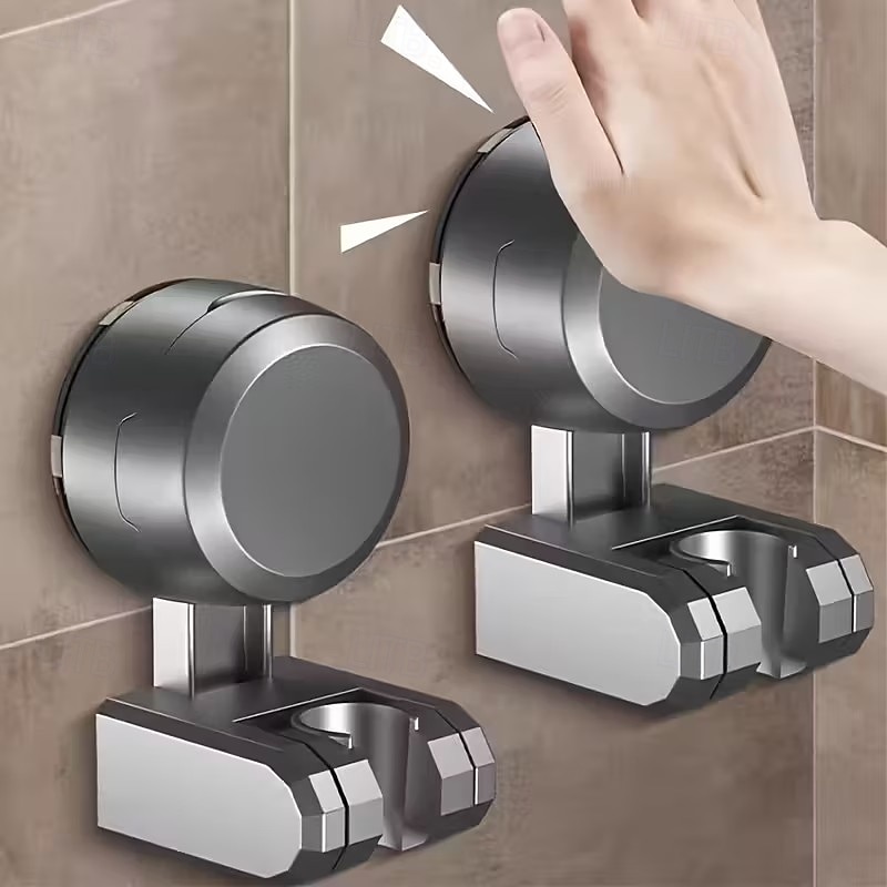 1/2 darabos tapadókorongos zuhanytartó - többcélú fürdőszobai kiegészítő, tapadókorongos permetezőtartó, hordozható, fokozott stabilitás és rugalmasság, praktikus zuhanytartozék-talp 2026 - $9.99 –P1