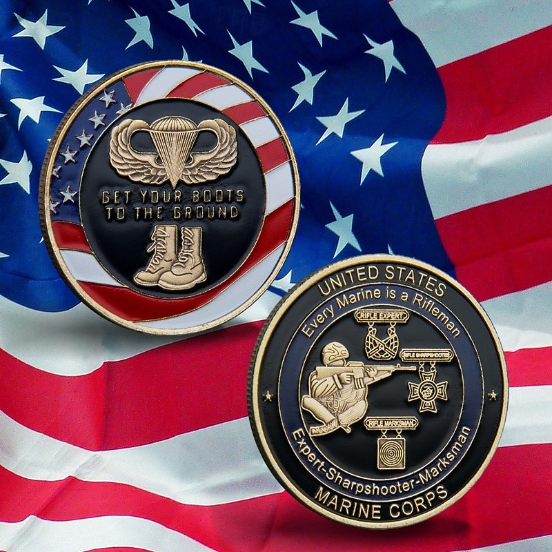 Moneda Conmemorativa del Cuerpo de Marines de EE.UU. – Moneda de Desafío Militar de Arte de Hierro del 250.º Aniversario de los Estados Unidos Medalla Coleccionable de Metal para Marines y Regalos 2026 - $15.99 –P2