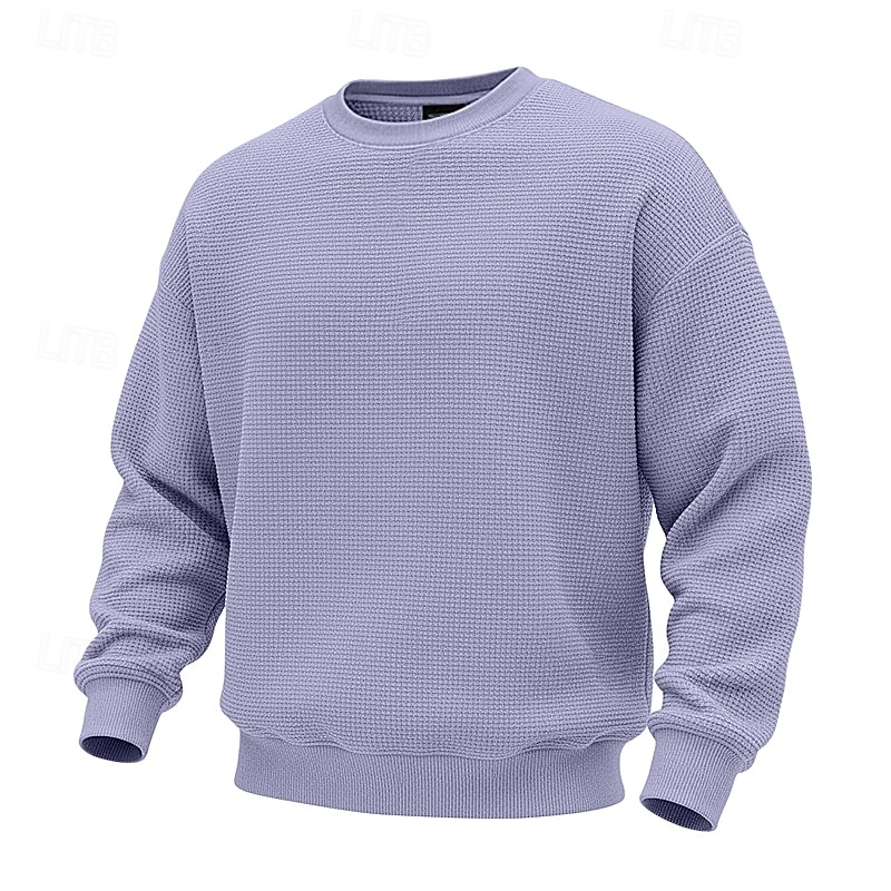 Hombre Sudadera Sudadera con estampado de gofres Sudadera Con Capucha Blanco Cuello Barco Plano Con Texturas Casual Diario Deporte Ropa de calle Fresco Ropa deportiva Primavera & Otoño Ropa Sudaderas 2026 - $24.99 –P2