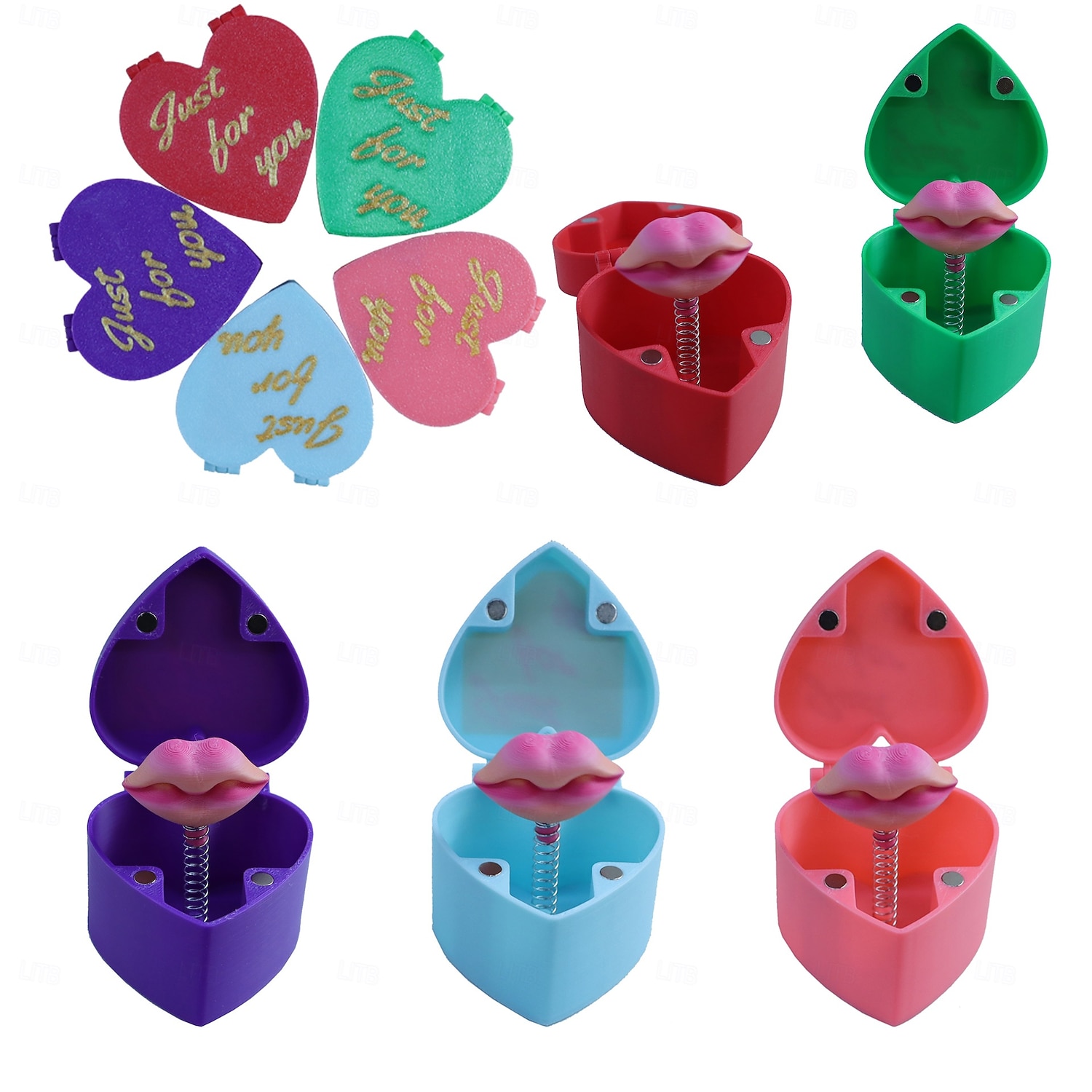 hjerteformet overraskelsesspøkeboks med hemmelig rom &overraskelsesmekanisme - romantisk nyhetsgave til valentinsdagen, fester, vitser - roseboks for frierier, unnskyldninger, arrangementer 2026 - CAD $18.99 –P4