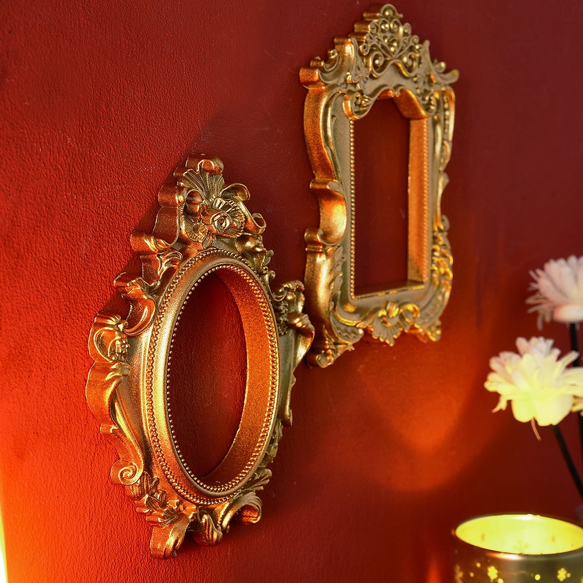 1 szt. Materiał żywiczny w stylu europejskim, trójwymiarowa, wzorzysta złota rama do dekoracji, dekoracja ścienna DIY, odpowiednia do zdjęć, dekoracja salonu, dekoracja miniaturowego domu 2026 - $9.99 –P8