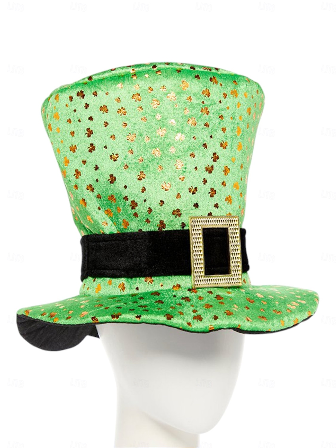 2026年 男性用聖パトリックの日のコスチュームセット - 緑のレプラコーンの帽子、蝶ネクタイ、ひげ、シャムロックのメガネ &お祝いの休日にぴったりのネックレス  コレクション – $19.99 –P4