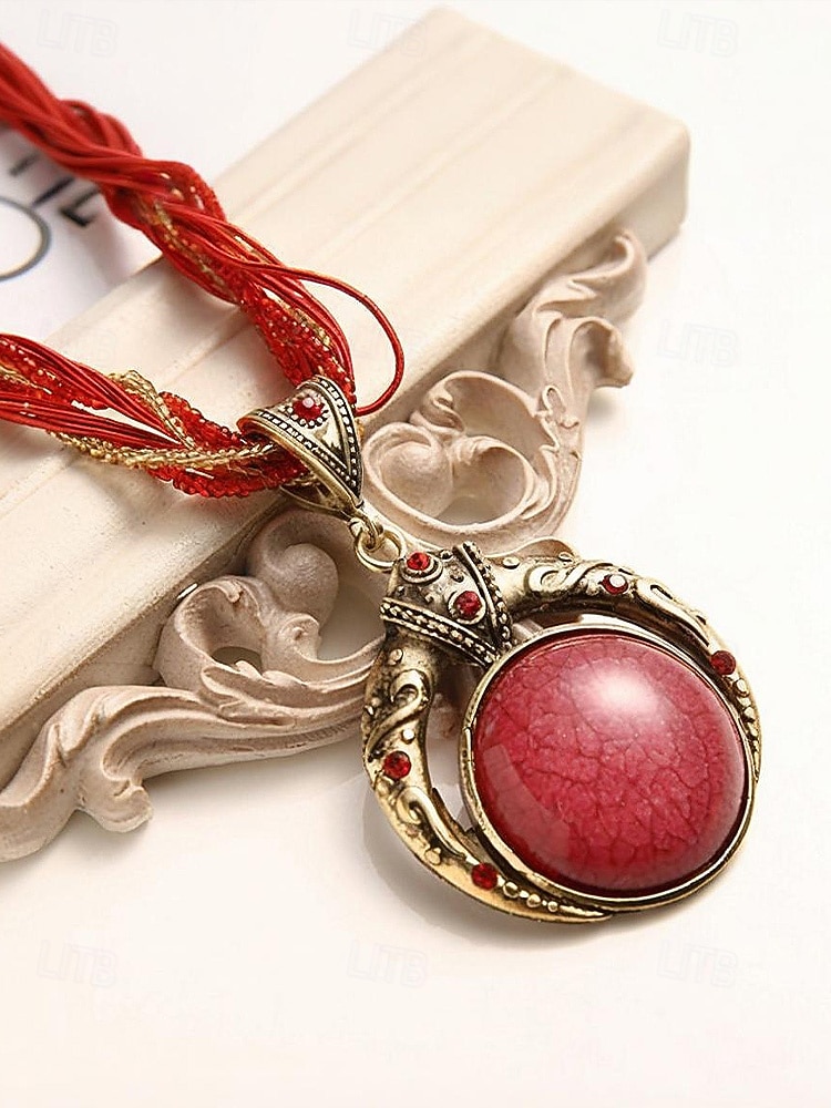 Naisten boheemi metalliseoskaulakoru monivärisellä helmiköydellä, ainutlaatuinen riipusmuotoilu, täydellinen arkeen ja juhlaan 2026 - $9.99 –P8