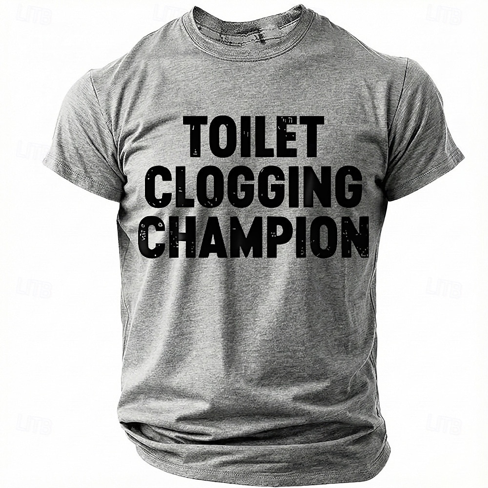 Per uomo Gergo divertente Maglietta Manica Corta maglietta Stampa 3D Girocollo Camicia Moda Quotidiano Quotidiano Streetwear Blu Erica grigia Nero Estate Primavera Abbigliamento S M L XL XXL XXXL del 2026 a $21.99 –P5