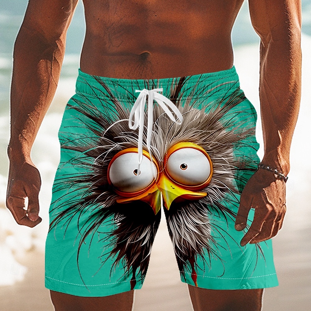 Per uomo Animale Cartoni animati Frizzle Chickens Costumi da bagno Pantaloncini da mare Pantaloncini da Surf Misura del girovita medio Divertente All'aperto Vacanza Tasche Laterali fodera in rete del 2026 a $20.99 –P5