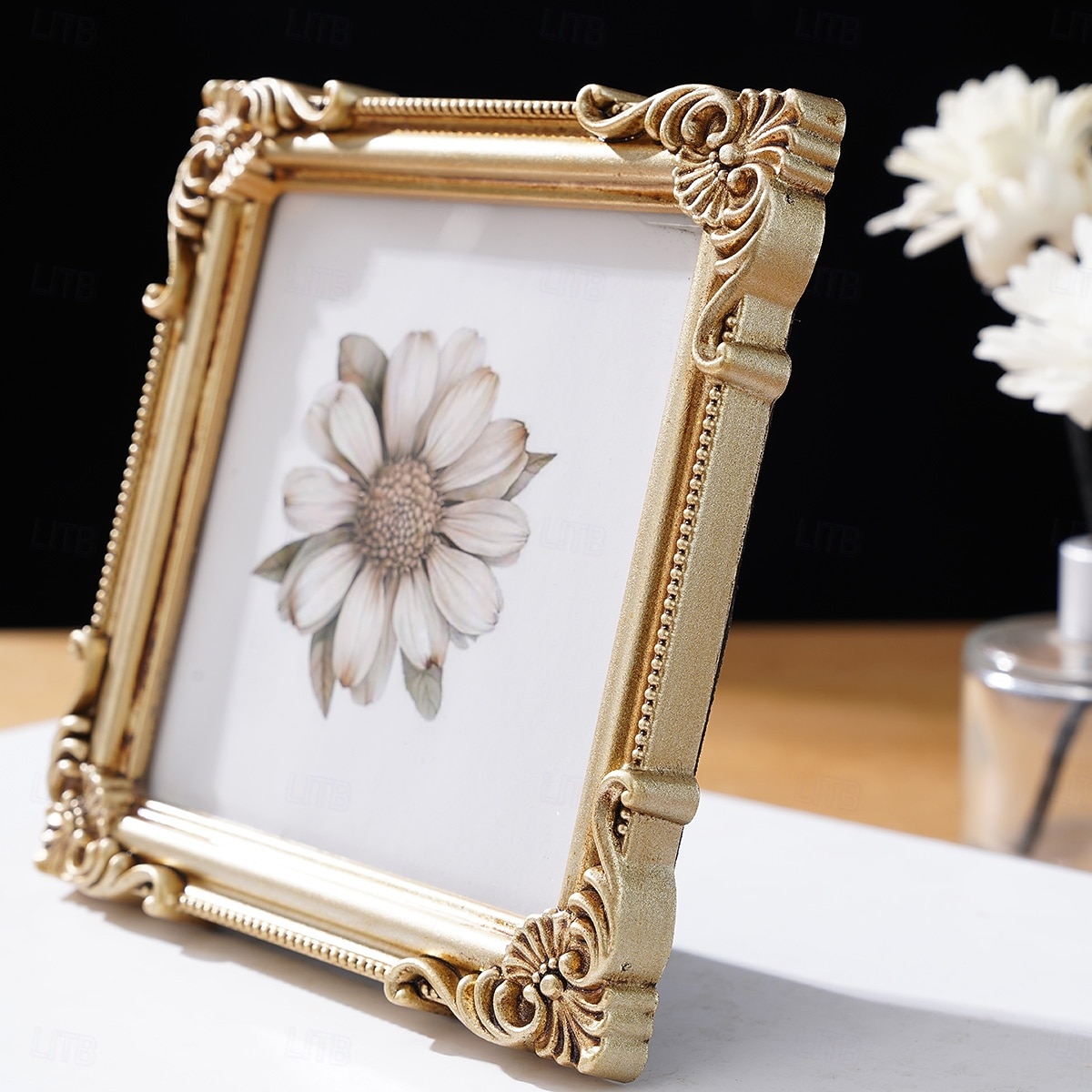 Cadre photo décoratif à motif tridimensionnel de style européen (1 pièce), idéal pour la décoration de photos dans une chambre ou un bureau, accessoire de photographie et décoration murale. de 2026 ? $15.99 –P11