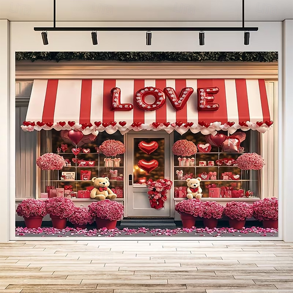 Valentine's Day Tapestry Banners Blanket Rose Love Heart Cute Romantic 3D Party Living Room Shooting Backgrounds Marriage Proposal Decoration Home Decor 2026 - $16.99 –P5