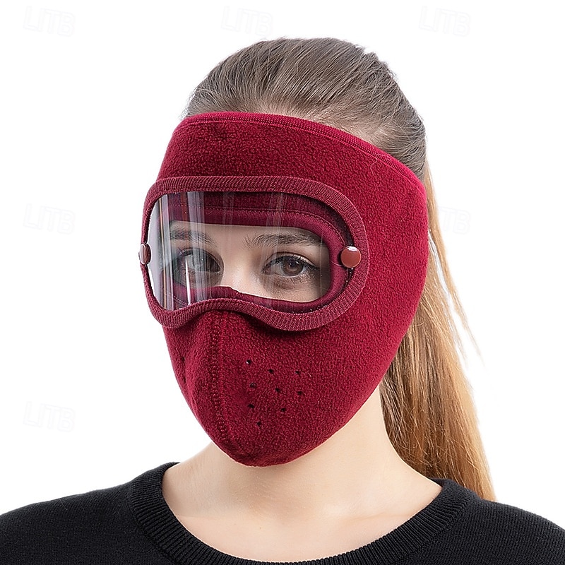 Masque d'hiver chaud en polaire, coupe-vent, unisexe, avec protection des oreilles et visière intégrale, cagoule coupe-vent pour la moto et le ski de 2026 ? $15.99 –P4