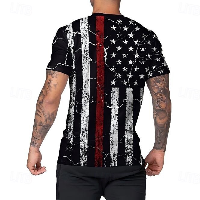 250e anniversaire des États-Unis Patriotique T-shirt Drapeau des États-Unis 250 ans 1776 Nouveauté Drôle Adulte Homme Semi-quincentenaire Jour de l'Indépendance / 4 Juillet 4 Juillet Occasionnel de 2026 ? $20.99 –P7