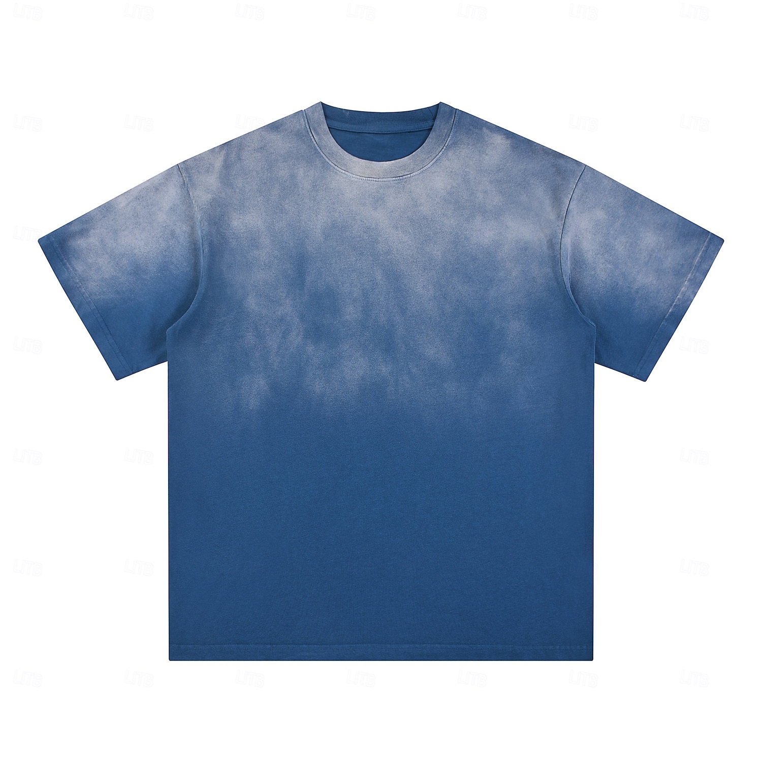 SoftFade™ homme en coton 100 % à effet délavé tee-shirt lourd à manches courtes col rond été dégradé ombre basique style vintage délavé vacances rue sortie blanc haut tee pour homme de 2026 ? $31.99 –P2