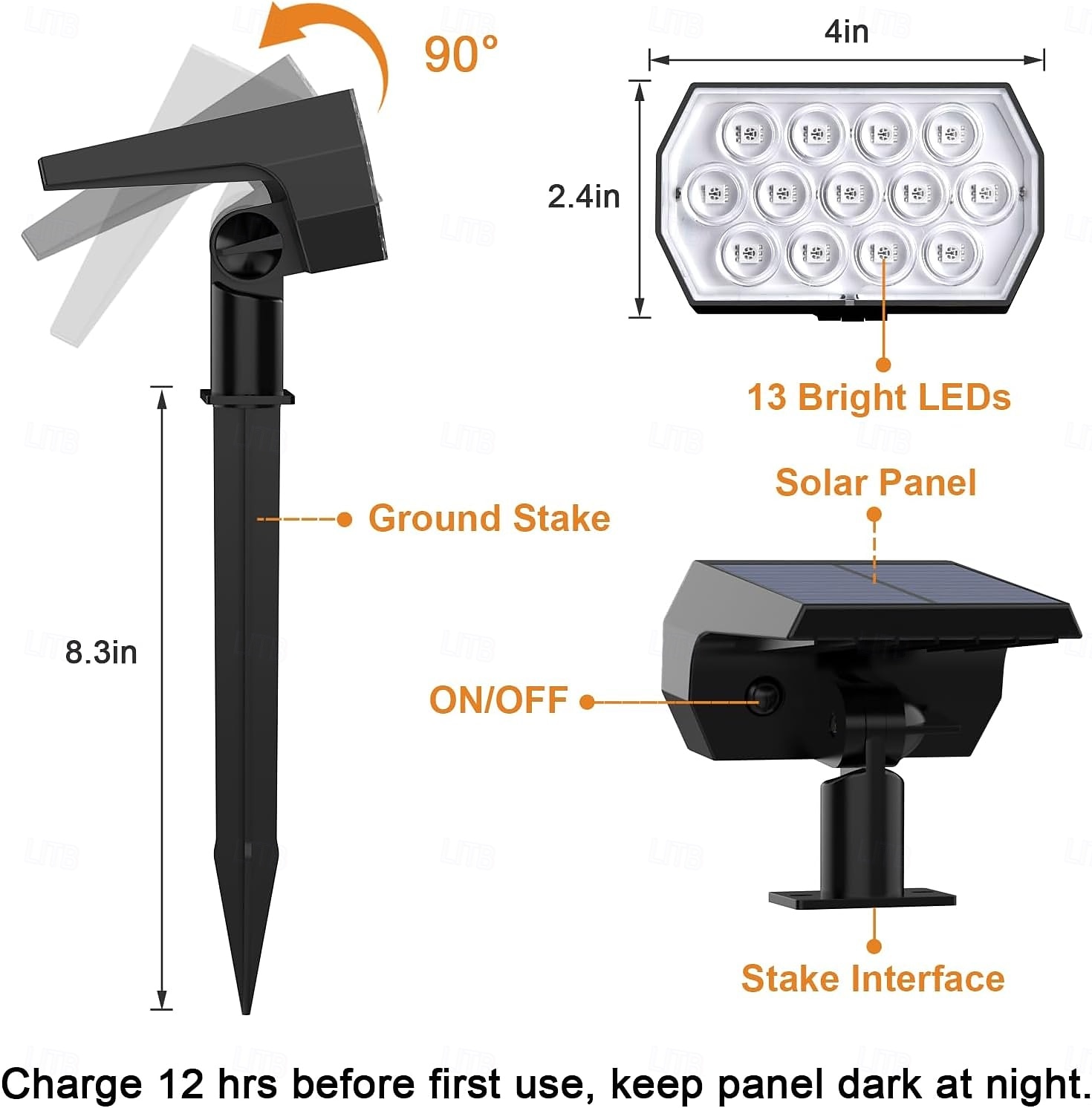 Solar Color Changing Spot Lights Outdoor, Waterproof Solar Lights, Multicolor RGB Landscape Spotlight for Garden Yard Driveway Lawn Patio Pathway Christmas Decorations 2026 - $50.22 –P1