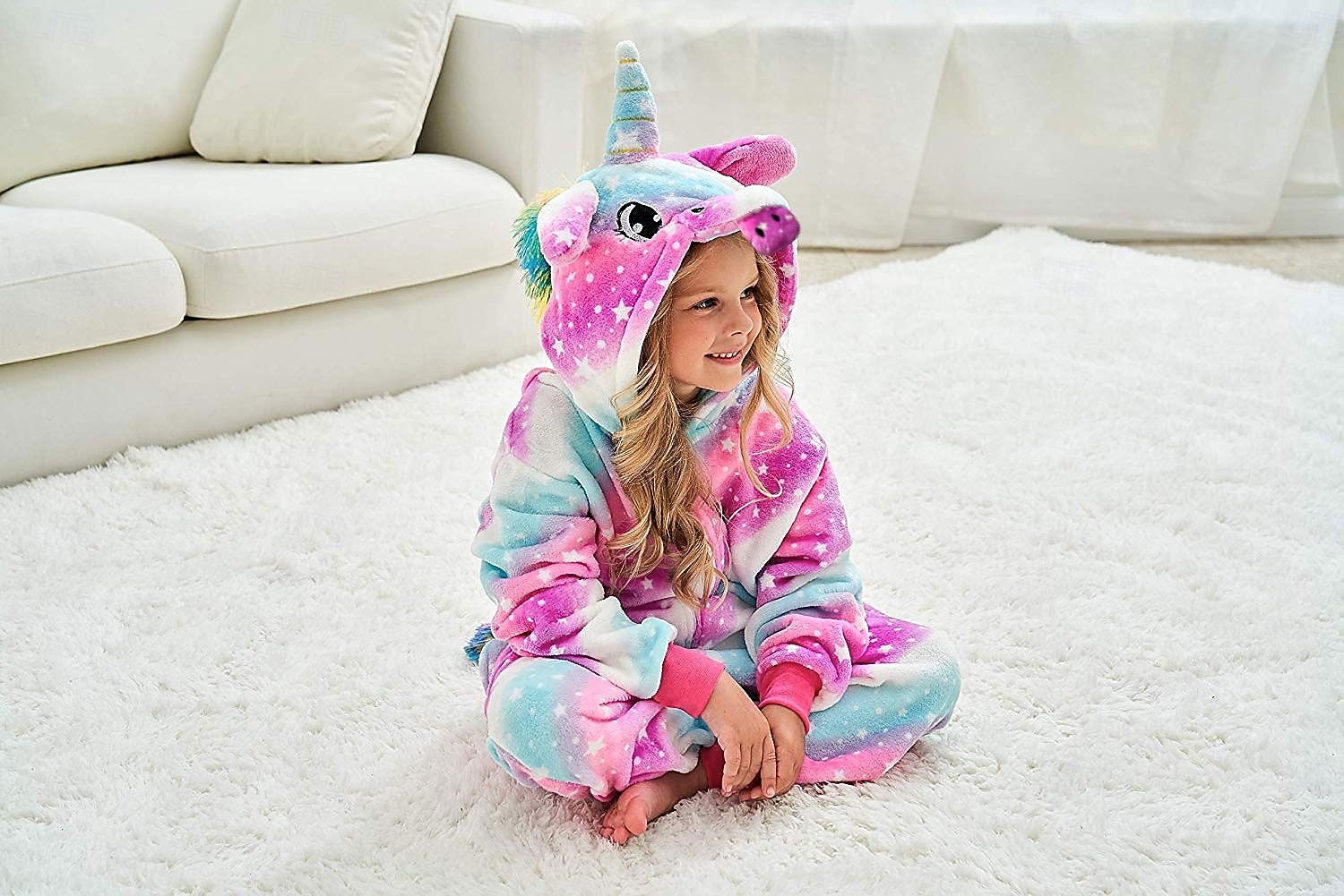 Pigiama Kigurumi Costume di fantasia Costume tutina Fantasia animale Unicorno Cartone animato Caldo Costume Divertente Comodo Bambini Unisex Ragazzi e Ragazze Natale Halloween Carnevale Feste del 2026 a $36.99 –P9