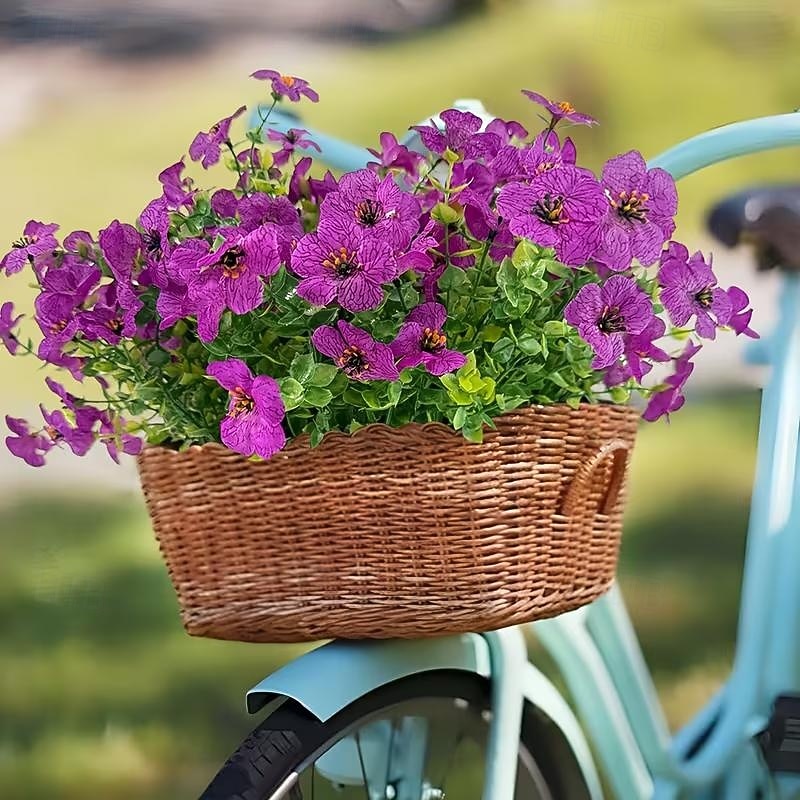 10 Bundles Artificial Flowers Fake Plants - Fake Flowers Outdoor Artificial Plants Flowers Eucalyptus Leaves DIY Wedding Garden Porch Window Box Pot Planters Decor Room Decor Home Decor Valentine's Day 2026 - $20.99 –P8