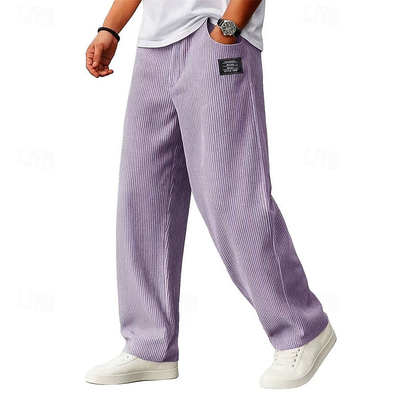 Homens Calças Esportivas Calças Calças de Veludo Calça de moletom de perna reta Com Cordão Bolsos Cintura elástica Tecido Conforto Macio Diário Ao ar livre Feriado Moda Estilo Clássico Preto Azul de 2026 por $25.99 –P7