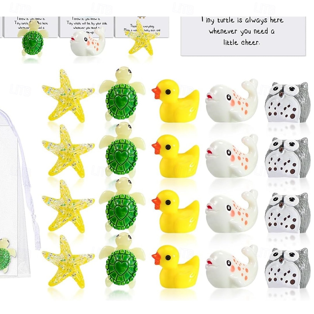 20 kusů velikonočních dárků pro spolupracovníky s poděkováním zaměstnancům, vtipné velikonoční plněné vajíčky, pryskyřičné figurky zvířat s inspirativními poznámkami, dárky pro zdravotní sestry pro tým. 2026 - $16.99 –P6