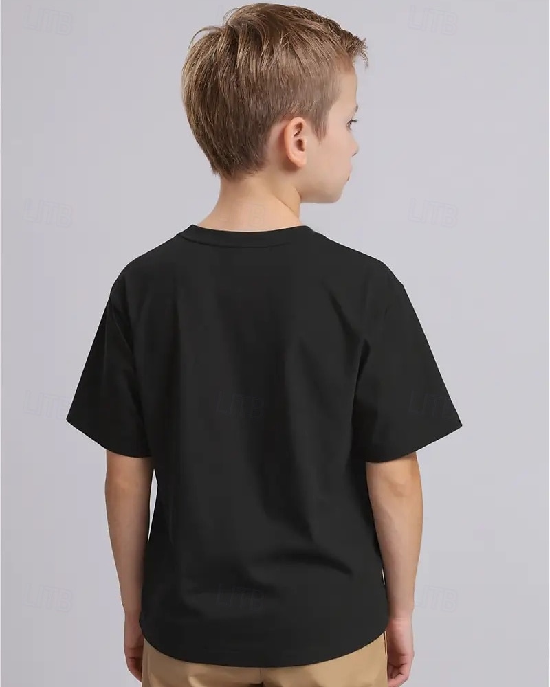 Cotone Bambini Ragazzi Nero Bianco Grafico Gergo divertente 67 Maglietta Blusa Girocollo Manica Corta All'aperto Abbigliamento Quotidiano Moda Streetwear Designer Stampa Estate del 2026 a $14.99 –P5