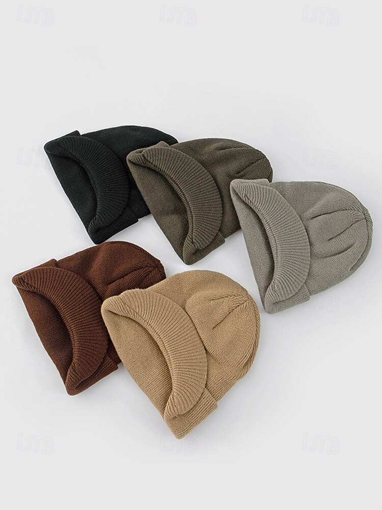 Bonnet d'extérieur tricoté pour homme, disponible en plusieurs couleurs – chaud et confortable pour l'hiver et les activités de plein air de 2026 ? $11.99 –P4