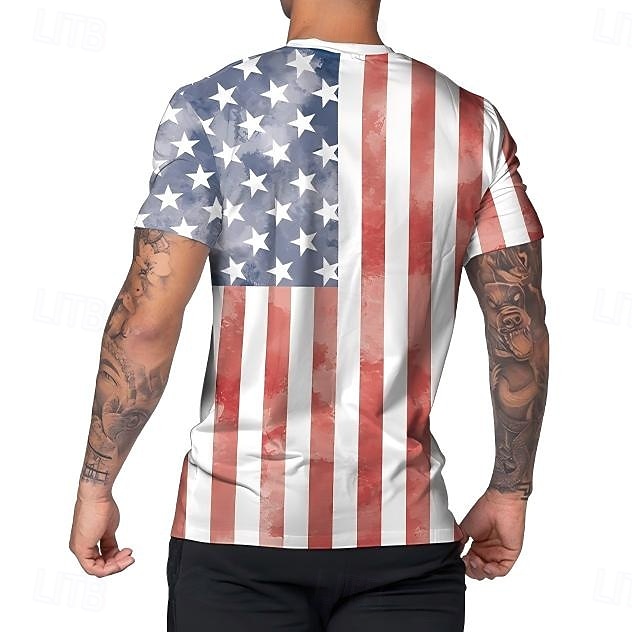 250e anniversaire des États-Unis Patriotique T-shirt Drapeau des États-Unis 250 ans 1776 Nouveauté Drôle Adulte Homme Semi-quincentenaire Jour de l'Indépendance / 4 Juillet 4 Juillet Occasionnel de 2026 ? $20.99 –P11