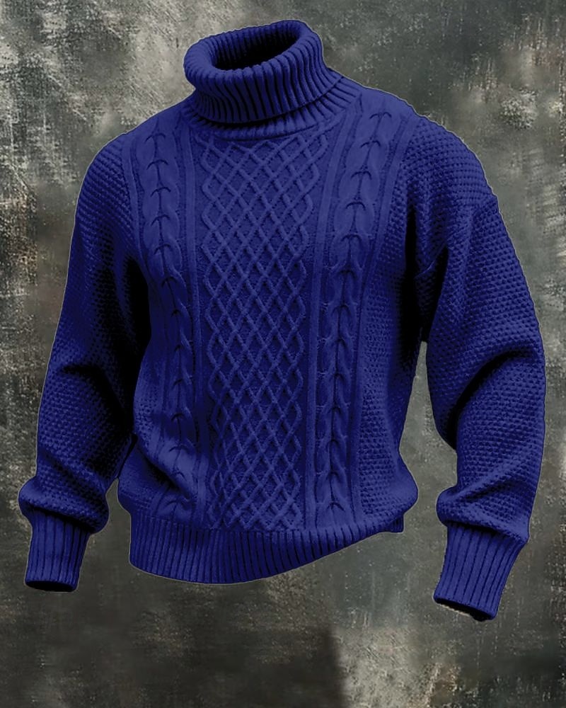 Homme Pull Pull Tricoté Côtelé Tricoter Hauts Réguliers Tricoté Uni Col roulé Mode Streetwear Occasionnel Tenue quotidienne Vêtement Tenue Automne Hiver Noir Marine foncé M L XL de 2026 ? $45.99 –P6