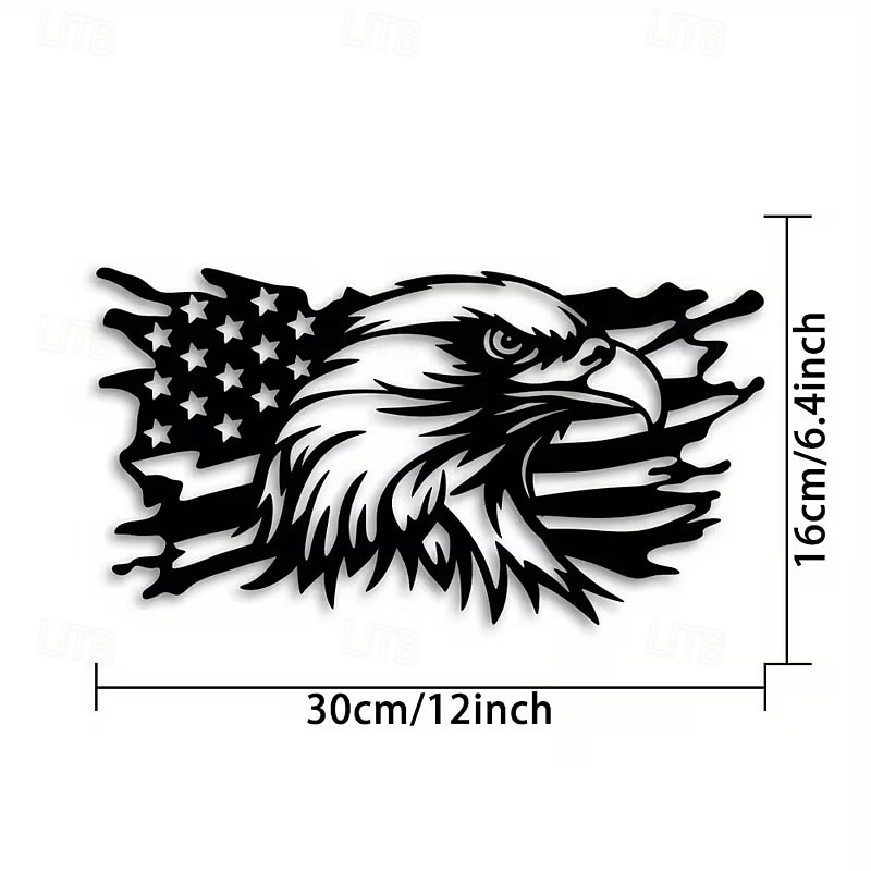 American Flag Eagle Metal Wall Art - Versatile Decorative Hanging for Independence Day Christmas Halloween and Thanksgiving 2026 - $16.99 –P6