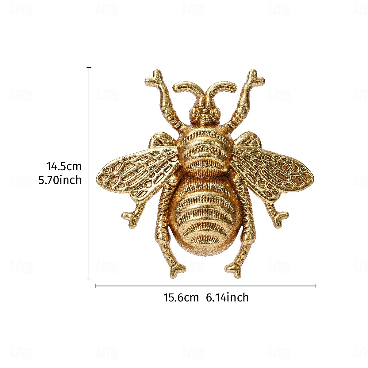 Wanddecoratie van een vliegende bij van hars, een uniek hangend ornament met insectenthema, perfect voor feestdecoratie, kamerdecoratie, woonaccessoires en wanddecoratie met een natuurlijke 2026 - $21.99 –P2