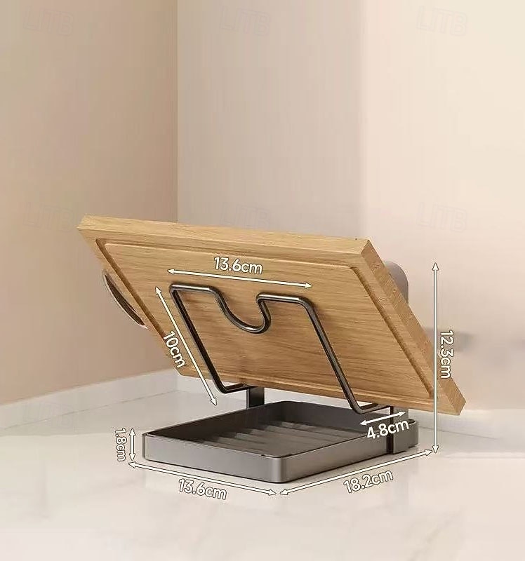 konyhai edényfedő tárolóállvány, edényfedő vágódeszka tartó kivehető csepptálcával, helytakarékos konyhai edényfedő szervező állvány pultra 2026 - $21.33 –P10