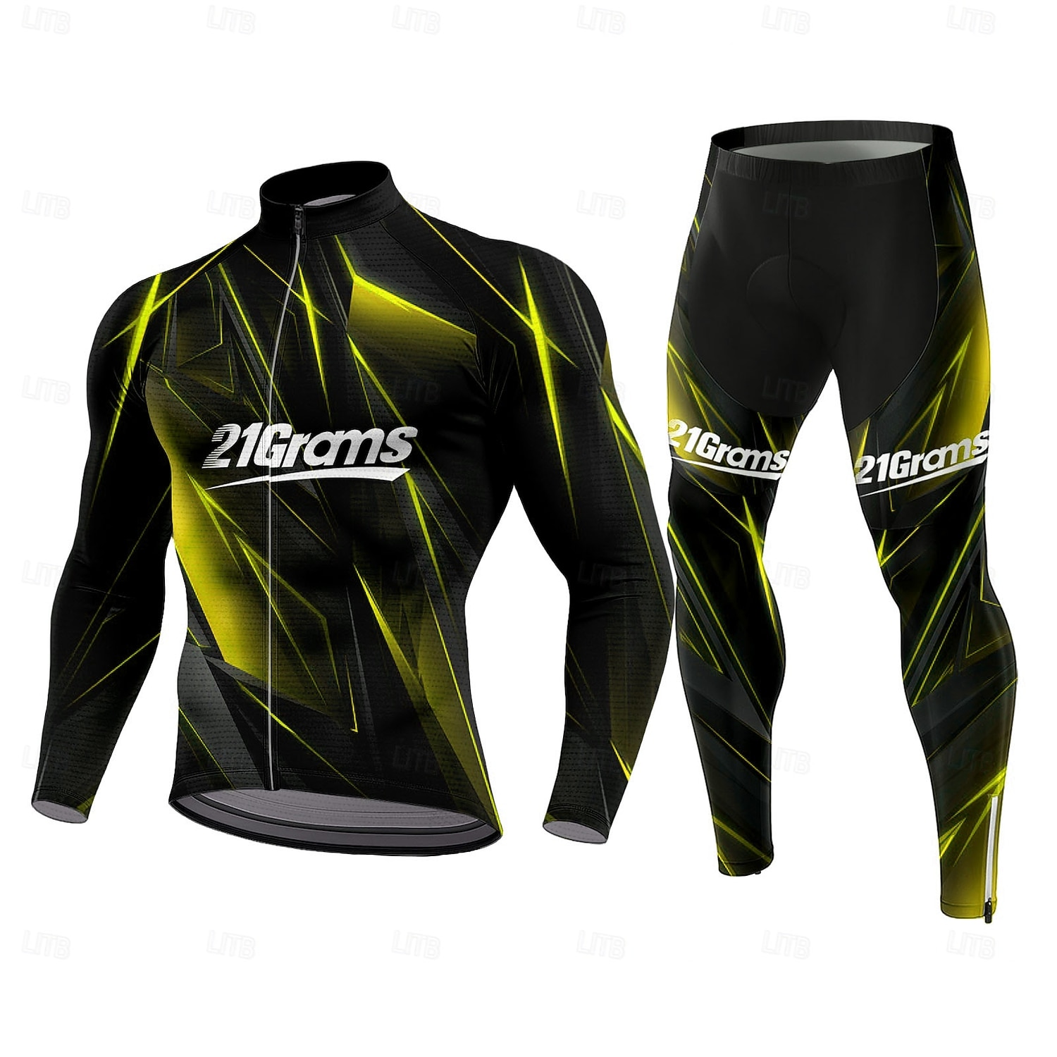 Муж. Велокофты и лосины Длинный рукав Синий Желтый Винный Велоспорт Сохраняет тепло 3D-панель Быстровысыхающий Анатомический дизайн Ультрафиолетовая устойчивость Виды спорта Одежда 2025 - $56.99 –P4