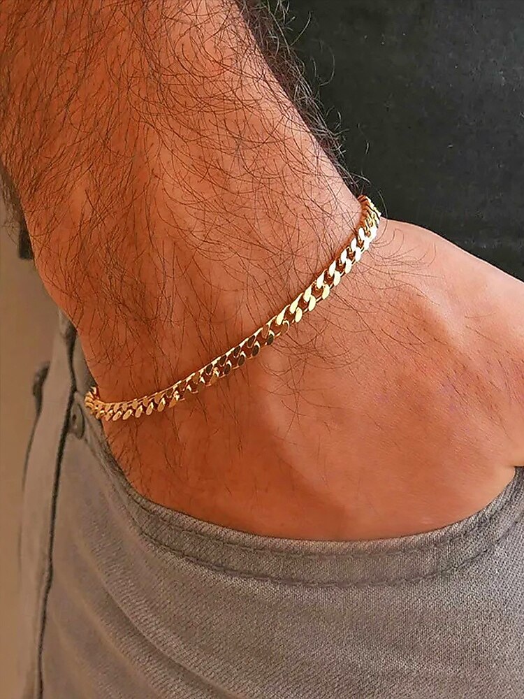 Men's Stainless Steel Chain Bracelet – Multiple Sizes and Colors, Stylish and Durable for Everyday Wear 2026 - $7.99 –P3