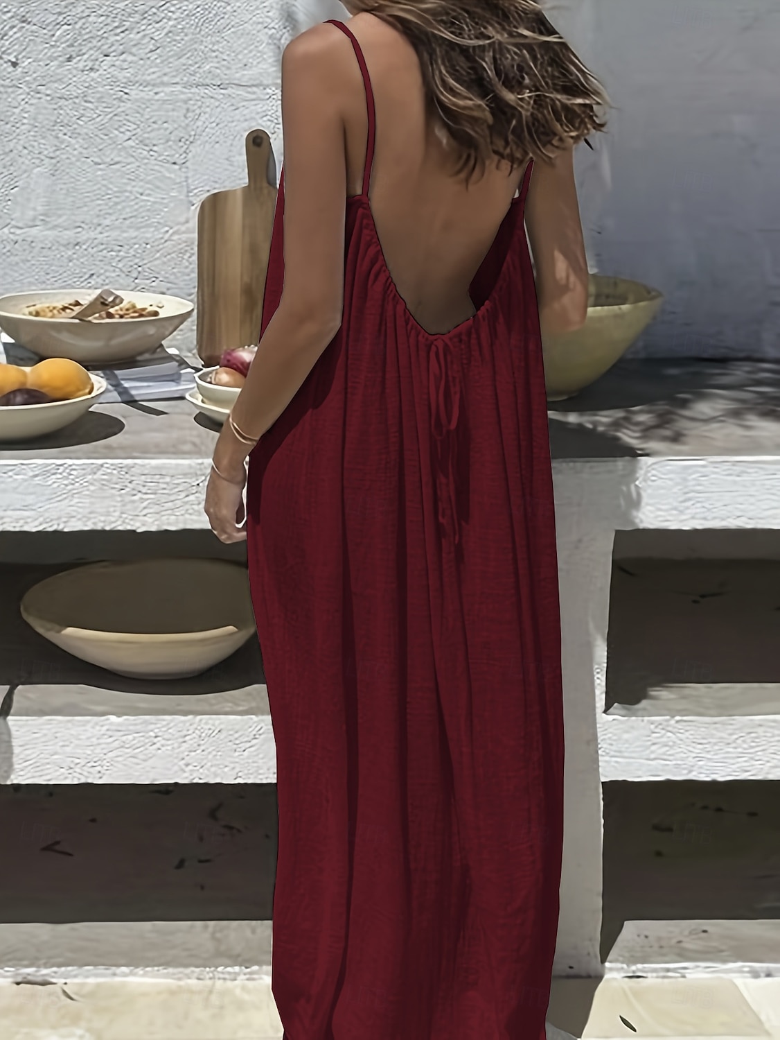 Damen Maxikleid A Linie Kleid Urlaub Lässig Ferien Lässiger Schnitt Einfach Ärmellos Rundausschnitt Blau Schwarz Weiß Rosa Sommer Frühling Herbst 2026 - $29.99 –P10