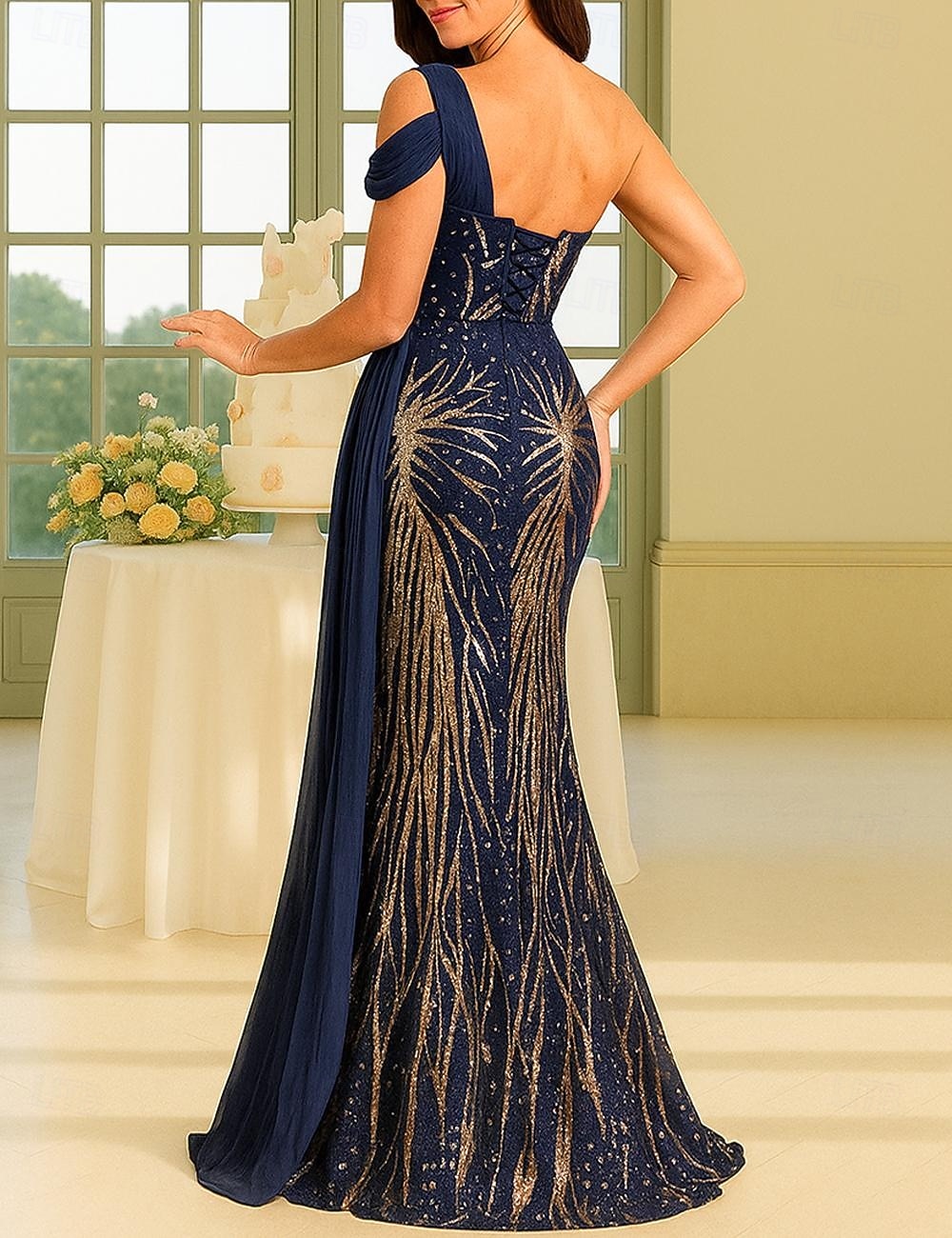 А-силуэт В пол Платье выпускного вечера Вышивка бисером Платье для вечеринки Платье для матери невесты Без рукавов Квадратный вырез С открытыми плечами Элегантный стиль Винтаж Роскошный 2026 - $208.99 –P2