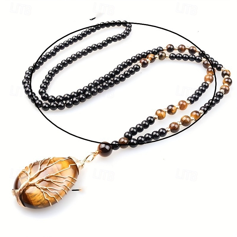 قلائد الحلي For نسائي شارع مناسب للبس اليومي حجر شجرة الحياة 2026 - $21.99 –P3