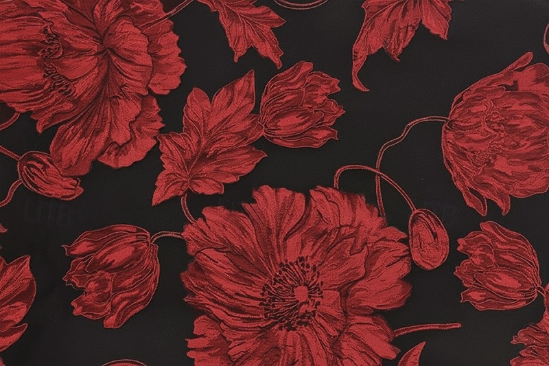 A-Linje Jacquard Cocktail Kjoler Elegant Formell Kjole Formell Bryllup Te Lengde Langermet V-hals Sateng med Folder Perlerisk Blonde Applikasjon 2026 - $186.29 –P3