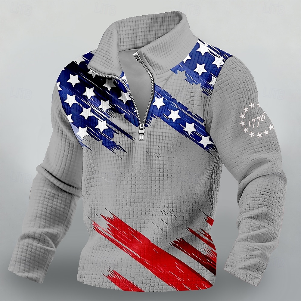 4. Juli 2026 250. Gedenktag Herren Streetwear Designer US-Flagge Hoodie Sweatshirt Outdoor Alltagsmode 2026 - $33.99 –P3