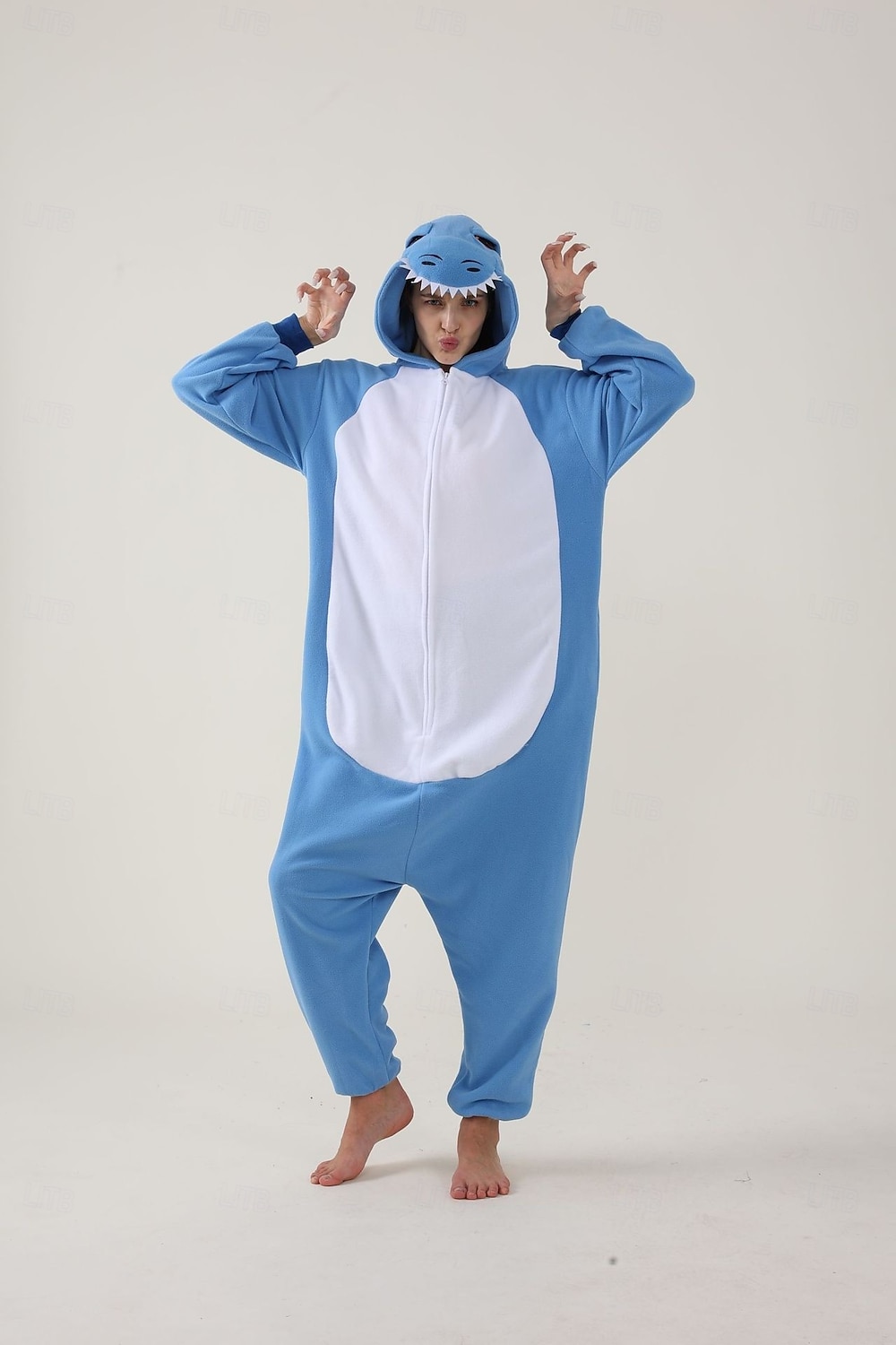 Kigurumi-pysjamas Gruppekostyme Onesie-kostyme Dyremønster Drage fantasi Varm Behagelig Med hette Fleece Voksne Herre Dame Unisex Halloween Karneval Fest Ytelse homewear Kle deg opp 2026 - $44.99 –P3