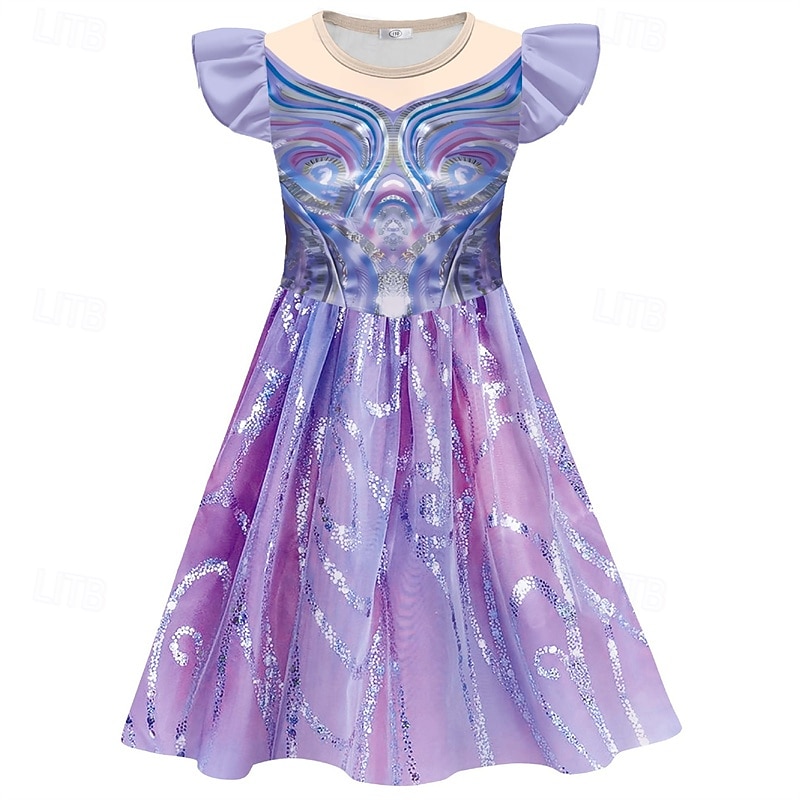 Book Week 2026 Magical Witch Fantasy Princess Fairytale Good Witch Dress Fancy Costume Carnival Costume Princess for Girls' Kid's Christmas Carnival Book Week Performance Party 2026 - $12.99 –P2