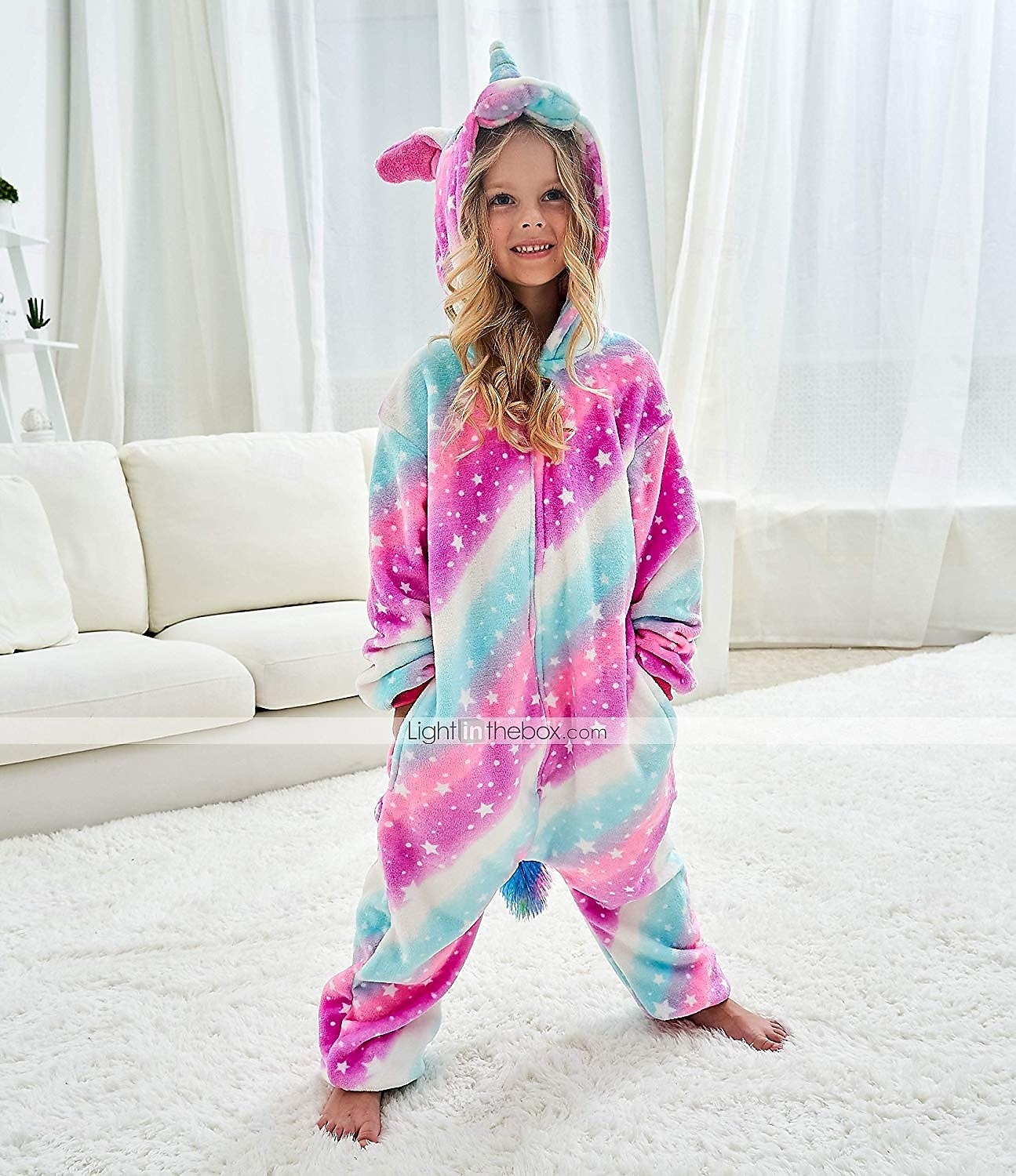 Pigiama Kigurumi Costume di fantasia Costume tutina Fantasia animale Unicorno Cartone animato Caldo Costume Divertente Comodo Bambini Unisex Ragazzi e Ragazze Natale Halloween Carnevale Feste del 2026 a $36.99 –P13