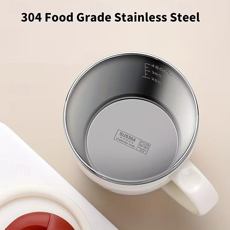 Caneca de café em aço inoxidável 304 com tampa, 500ml (17oz), parede dupla isolada, livre de BPA e à prova de vazamentos, ideal para viagens e bebidas quentes. &bebidas geladas, presente de Natal de 2026 por $17.99 –P4