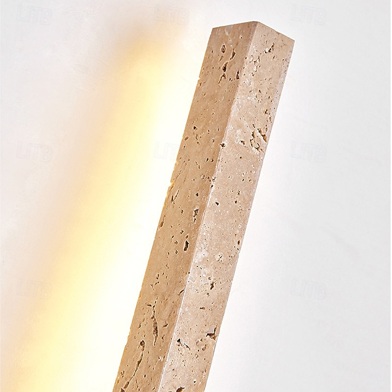 Applique da parete in travertino in stile nordico, lampada da parete lineare in pietra naturale, lampada da tavolo lunga, lampada da comodino minimalista, corridoio del soggiorno e della camera da del 2026 a $339.29 –P6