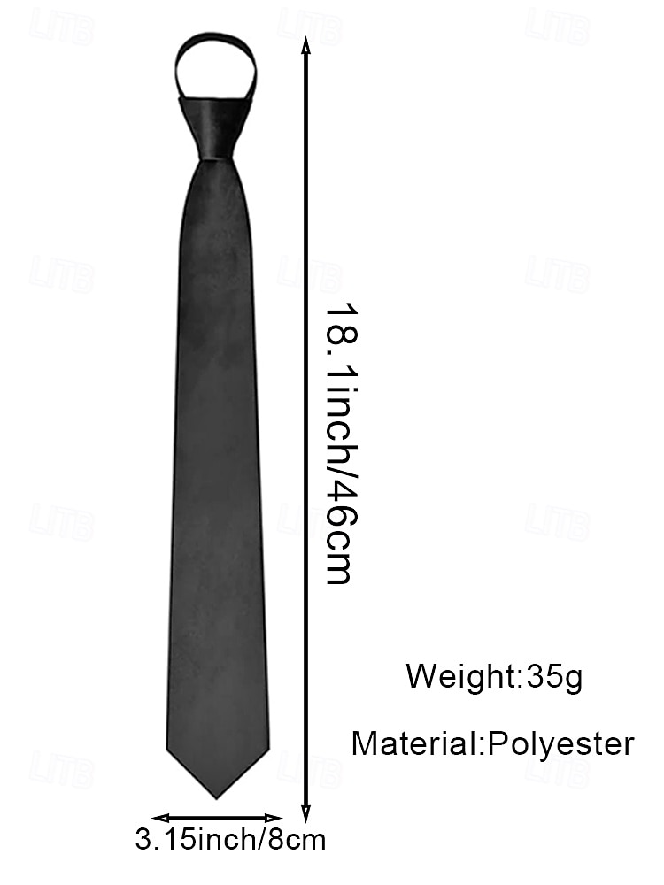 Herenstropdas met ritssluiting, voorgeknoopte polyester stropdas met verborgen ritssluiting, klassieke gestreepte zakelijke stijl, verkrijgbaar in meerdere kleuren, voor bruiloften, kantoor en smart casual gelegenheden. 2026 - $11.99 –P9