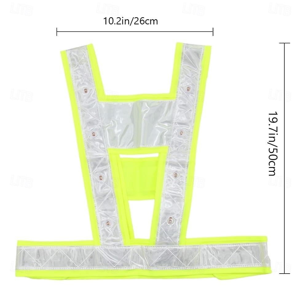 trafikksikkerhetsvest led refleksvest refleksvest med høy synlighet sykling konstruksjon sanitær sikkerhetsvest 2026 - $21.99 –P6