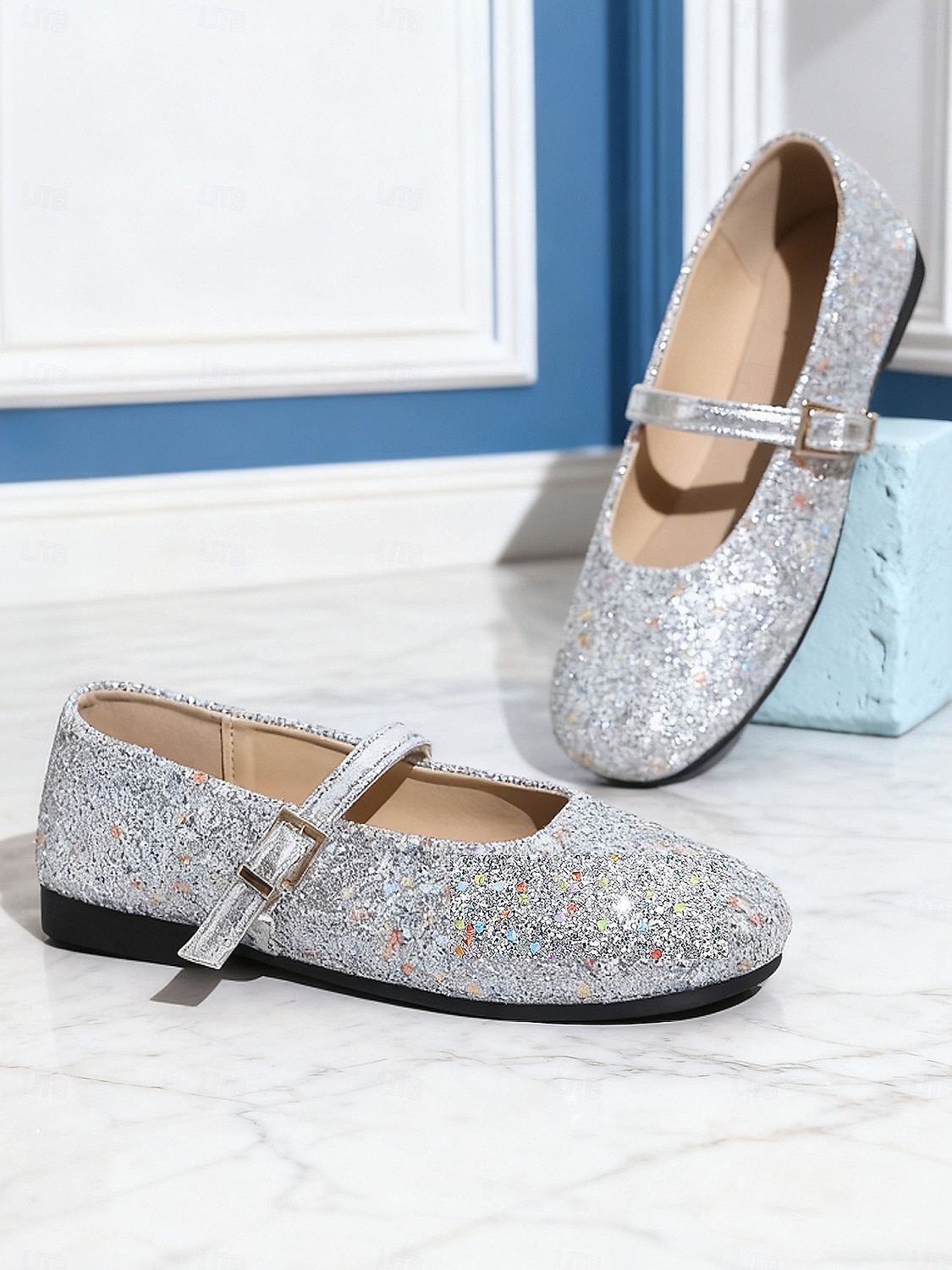 Women's Sparkly Mary Jane Flats - Sequin Glitter Ballet Shoes with Adjustable Strap, Comfortable Everyday Style for Casual Outfits- Walking &Daily Wear 2026 - $24.99 –P1
