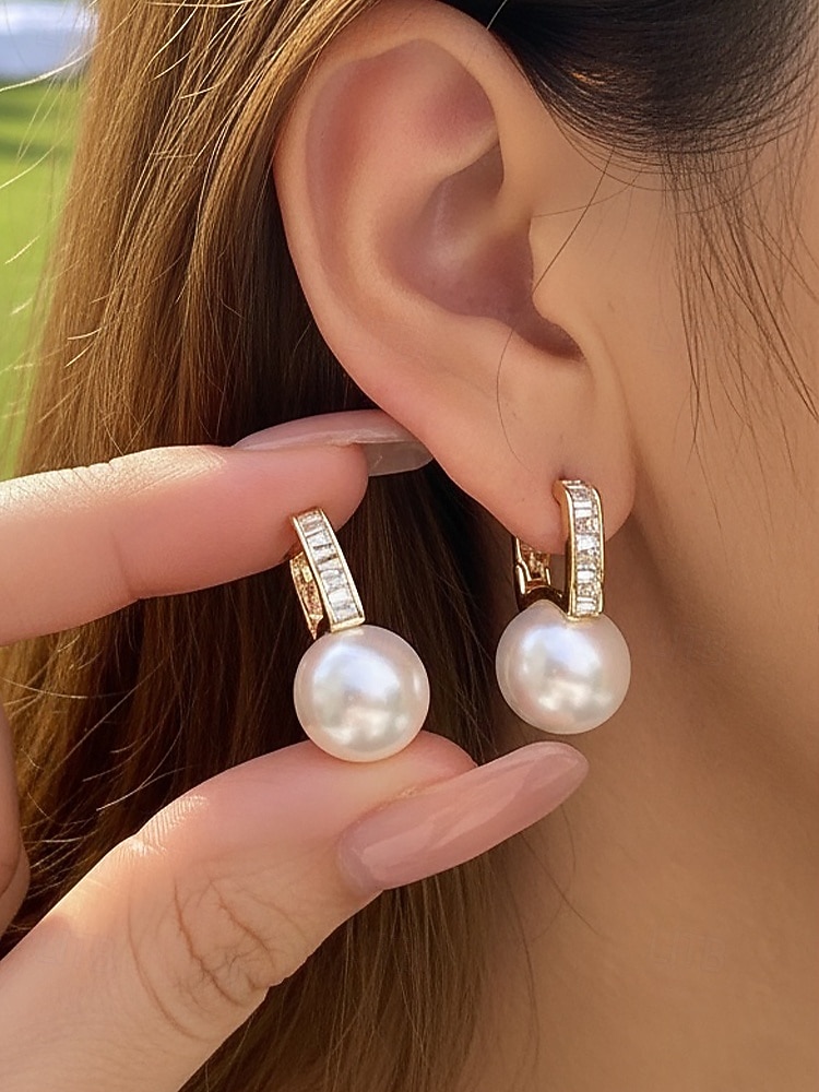 dames oorbellen van imitatieparels van legering - elegant ontwerp in meerdere kleuren, perfect voor bruiloften en dagelijks gebruik 2026 - $11.99 –P2