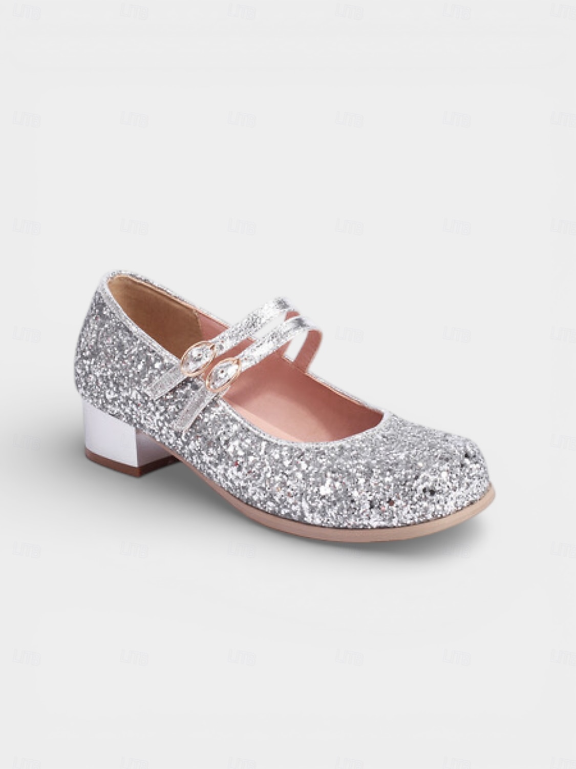 Damen Mardi Gras Glitzer Mary Jane Schuhe – Funkelnde Doppelriemen Niedrigblockabsätze festliche Karnevalsparty-Fußbekleidung für Umzugsteilnehmer Tänzerinnen und Feier-Outfits 2026 - $54.99 –P7