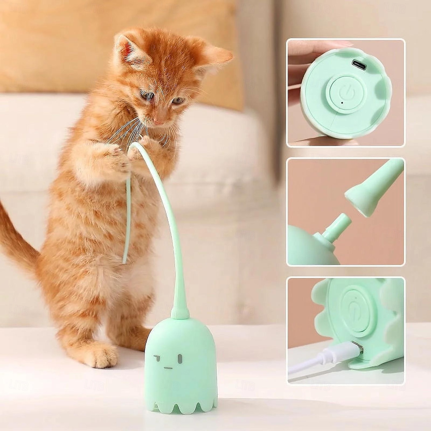 Cat Toy Wand Pet Supplies Savings Automatic Cat Toy for Indoor Cats to Chase and Exercise 2026 - $27.99 –P5