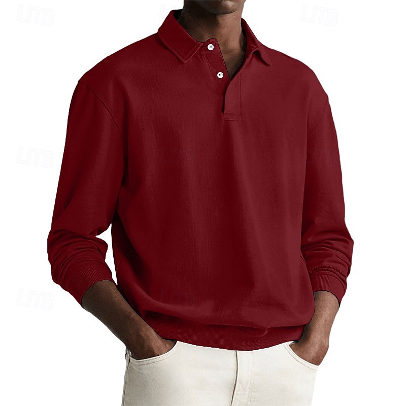 Herre Genser Genser med hette for genser Hettegenser med knapp Svart Hvit Rosa Burgunder Mørkegrønn Knaphul عادي Sport & Utendørs Avslappet Daglig Bomull Polyester Gatemote Kul Sportsklær Vår & Vinter 2026 - $34.99 –P8